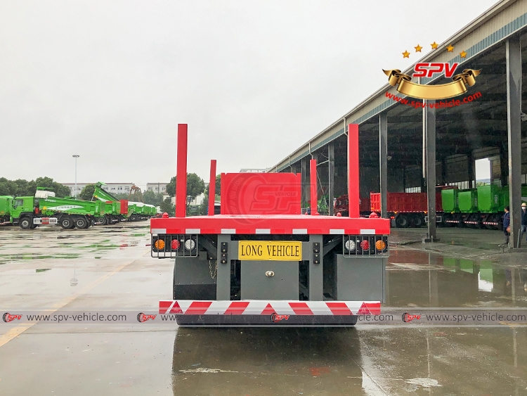 3 Alxes Semitrailer with Stakes - B